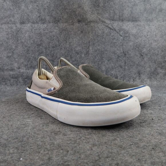 Vans Shoes Mens 7 Sneaker OG Slip On 59 Suede Canvas Skate Casual Ultracush Gray - Picture 1 of 14